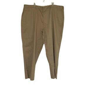 Work N Sport Mens Size 50x50 Tan Khaki Beige Casual Pants Chino